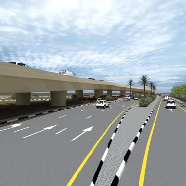 Design of Street 77 with Al Quds Street Interchange