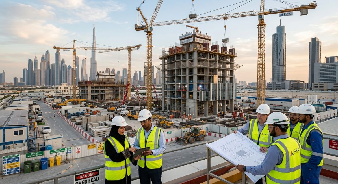 Modern UAE construction infrastructure project with sustainable engineering solutions by Conser