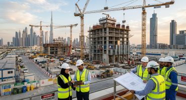 Modern UAE construction infrastructure project with sustainable engineering solutions by Conser
