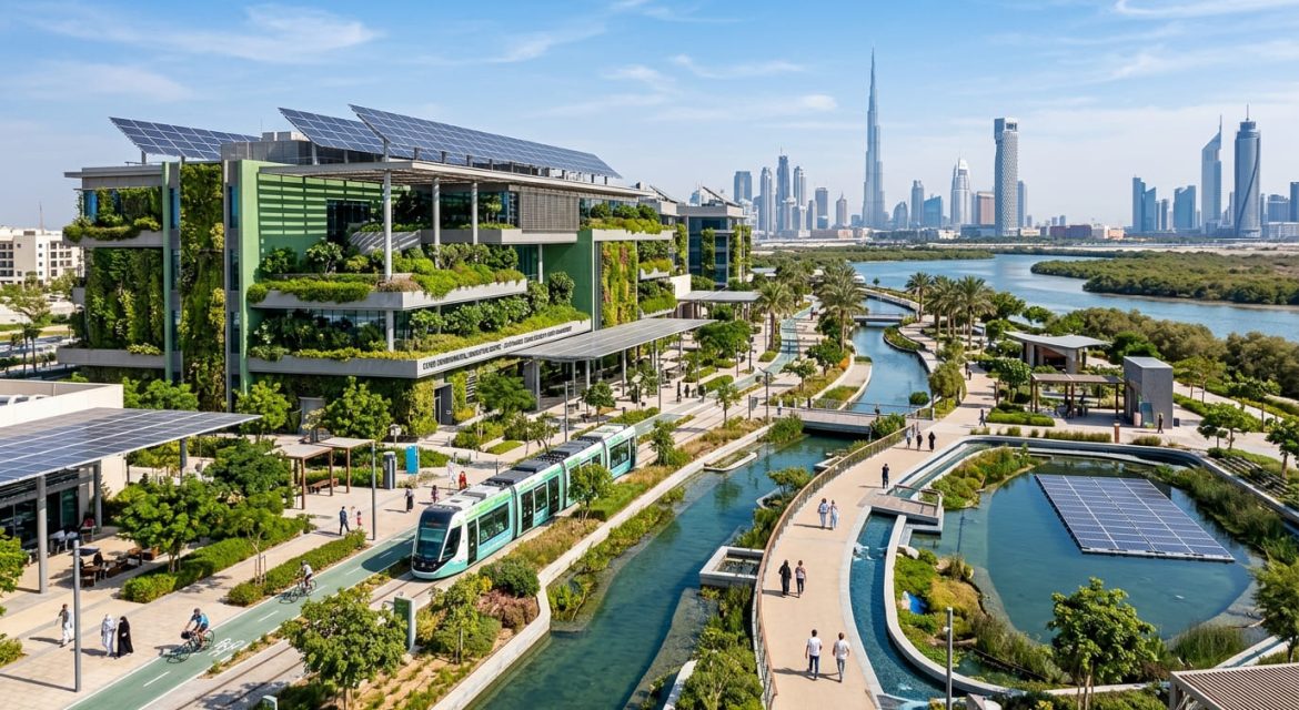 Sustainable environmental engineering infrastructure in the UAE with green buildings, water systems, and eco-friendly urban development by Conser